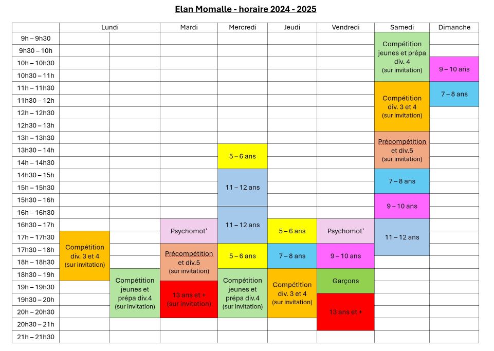 horaire